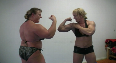 Anna Konda vs Shawna Pierce Strongwoman vs Female Bodybuilder